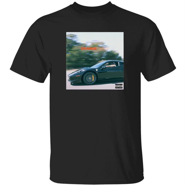 Larry June Merch Orange Print Album Tee Shirt
