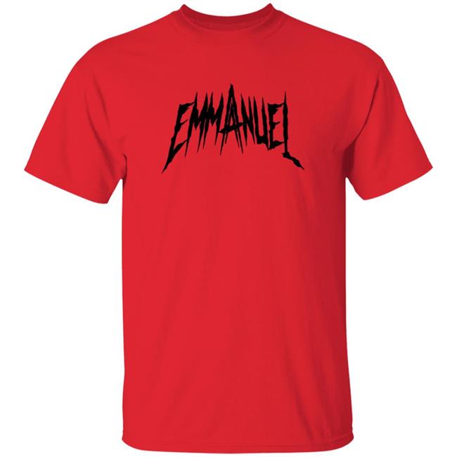 Anuel Aa Merch Red Emmanuel Tee Shirt