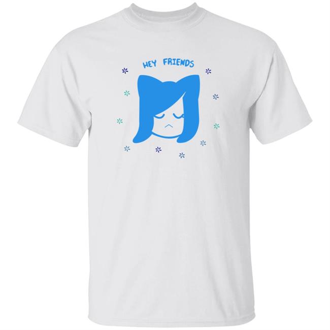Akidearest Merch Blue Floral Shirt Hey Friends