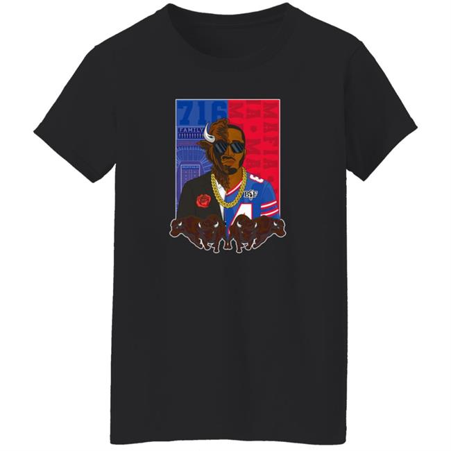 Buffalo Bills Merch Bills X Benny Collab Split Face Shirt Buffalo Bills Merch Bills X Benny Collab Split Face Shirt