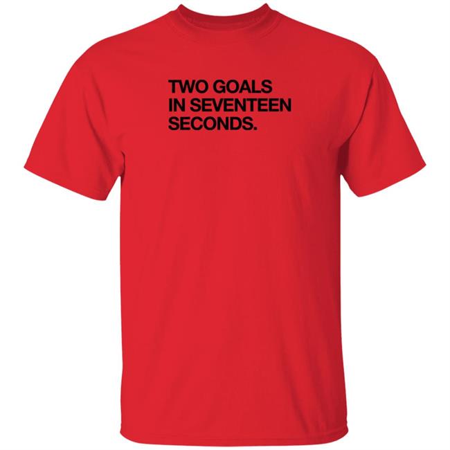 Obvious Shirts Two Goals In Seventeen Seconds Shirt