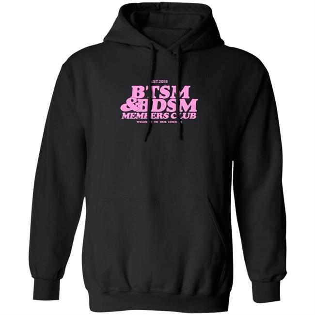 Btsm Merch Btsm BDSm Members Club Hoodie Sweatshirt