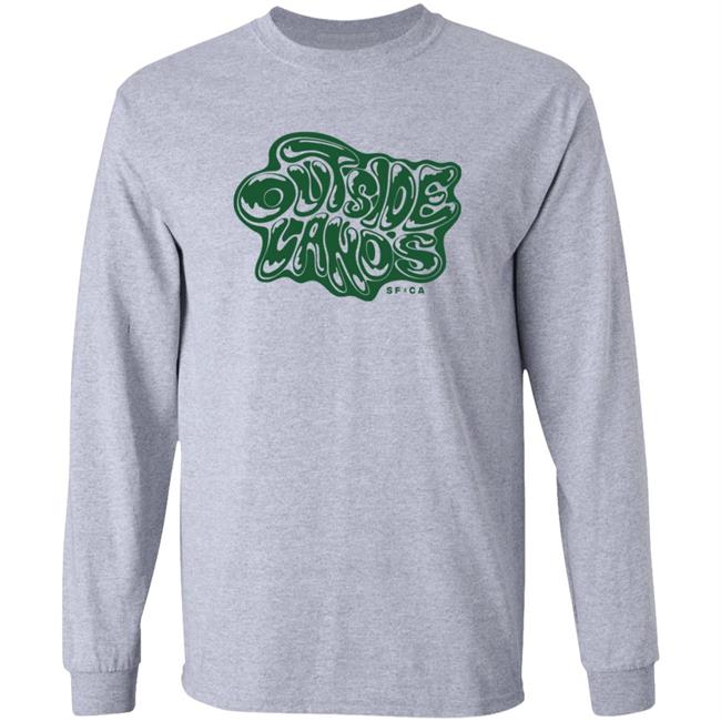Outside Lands Merch Drippy Text Tee Shirt