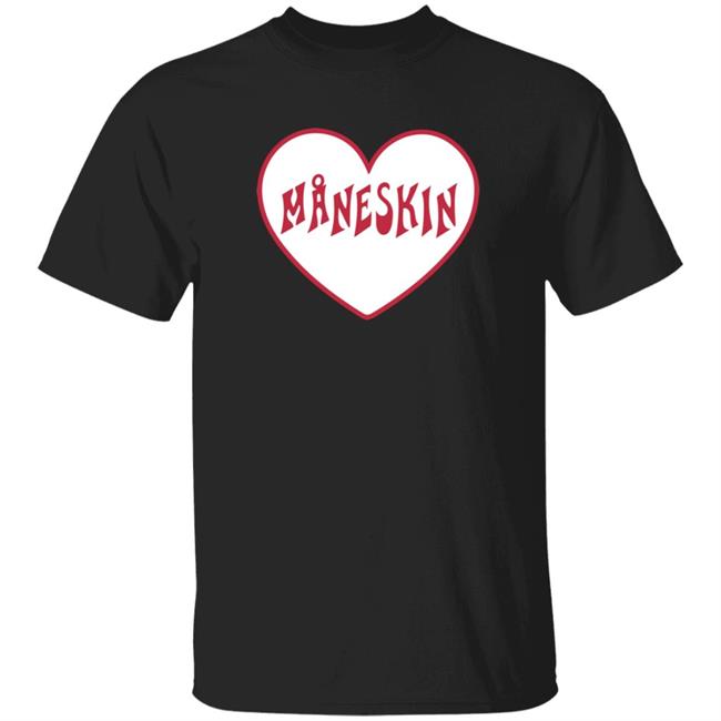 Mammamia Ah Maneskin Merch MA Heart Shirt