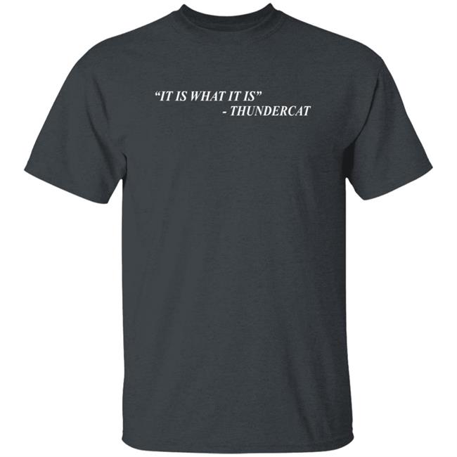 Thundercat Merch It Is What It Is Tee Shirt Thundercat Merch It Is What It Is Tee Shirt