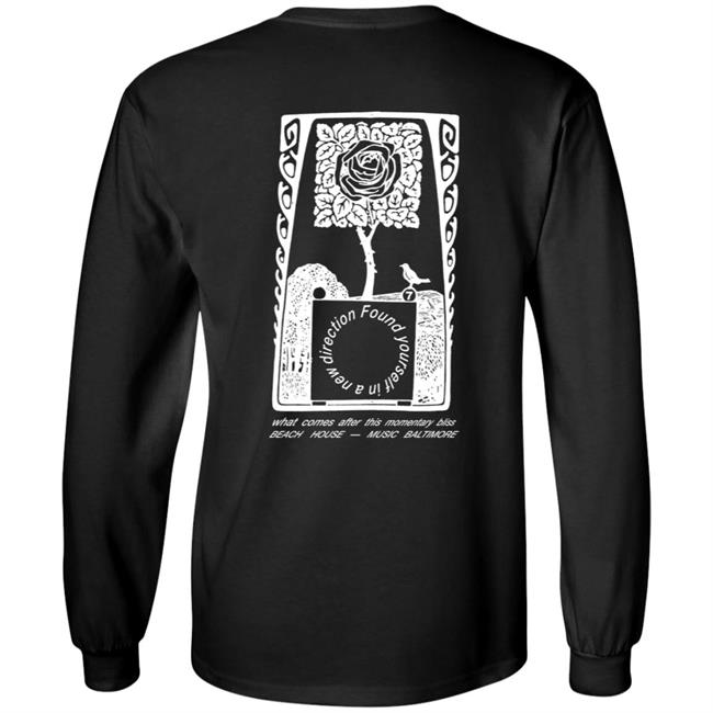 Beach House Merch Beach House Black Rose Long Sleeve Tee Beach House Merch Beach House Black Rose Long Sleeve Tee