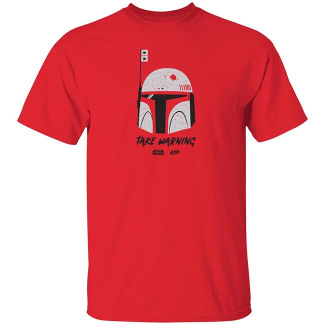 Carolina Hurricanes Spinzo Star Wars Night Take Warning Shirt