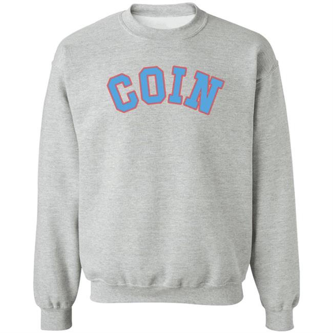 Coin Merch Varsity Crewneck Sweatshirt