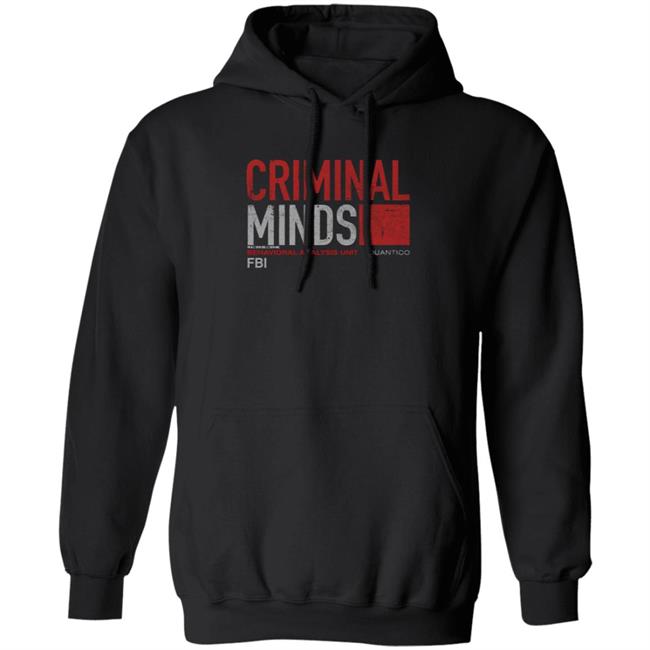 Cbs Store Merch Criminal Minds Distressed BAU Quantico Hoodie