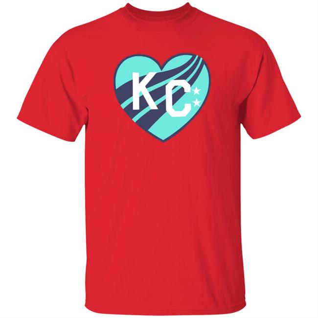 Kc Current Merchandise Kansas City Current X Charlie Hustle Heart Tee Shirt