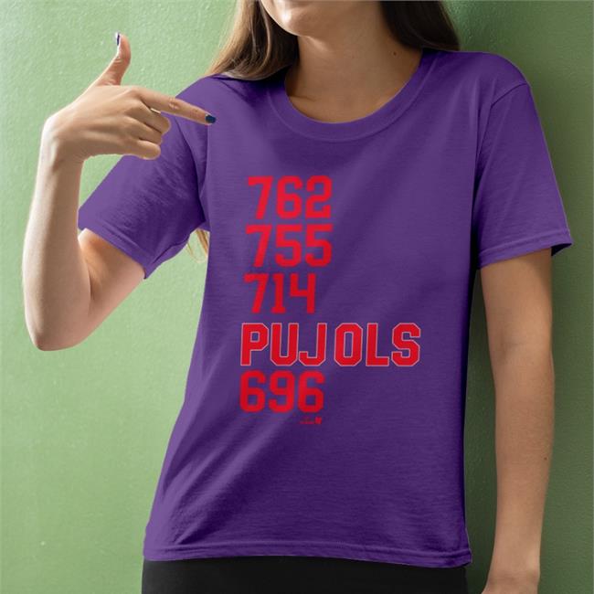 762 755 714 Pujols 696 Hooded Sweatshirt Karan