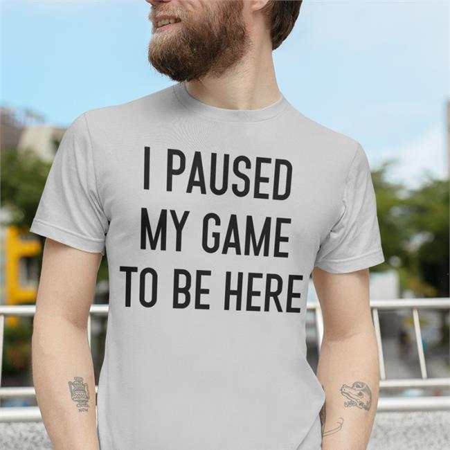 I Paused My Game Toe Here Shirt Denver Nuggets Bishop Nikola Jokic