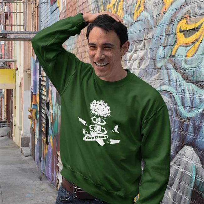 Barstool Sports Kfc Radio Merch God Damn 2023 Crewneck Sweatshirt