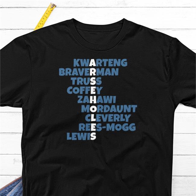Arseholes Kwarteng Braverman Truss Coffey Zahawi Mordaunt Cleverly Ress-Mogg Lewis Tank Top Dave Kitching