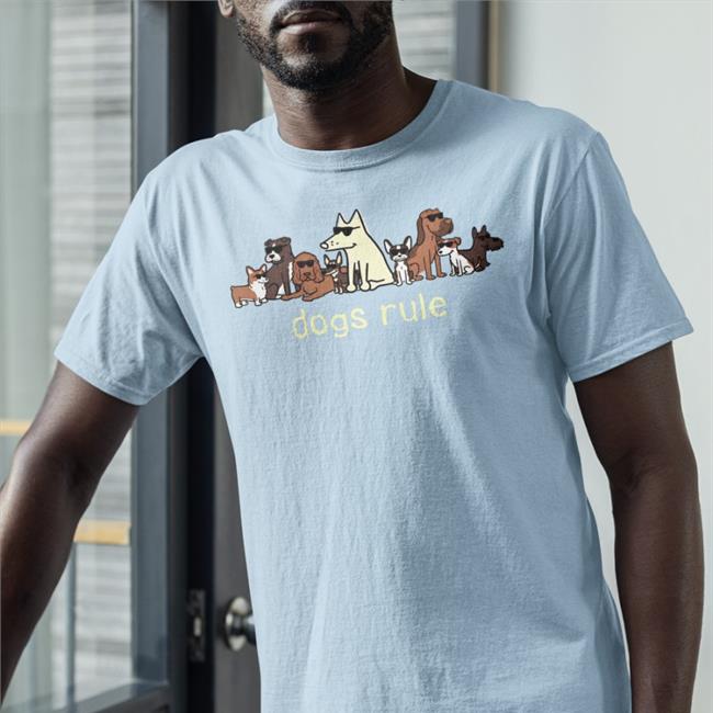 Dogs Rule Shirt 2022 Light Blue Dark 53 Shades Of Fruit Kace Fruitkace