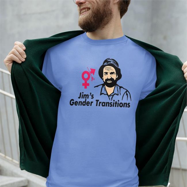 Jim's Gender Transitions Sweatshirt White Tkotheworm