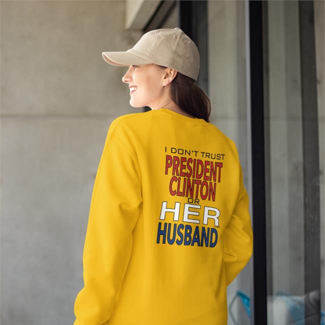 Dr Timeline Garbage Ape I Dont' Trust President Clinton Or Her Husband Shirt