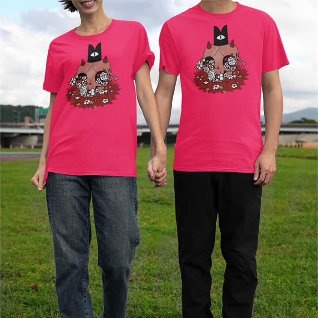 Devolver Digital Store Cult Of The Lamb Floral Skull Shirt Cult Of The Lamb Merch