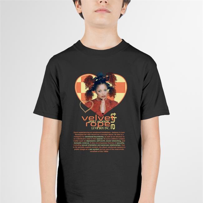 Luvrboy Factories Merch Velvet Rope Janet Jackson Shirts Rashon Gvmini