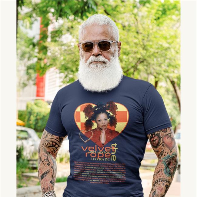 Luvrboy Factories Merch Velvet Rope Janet Jackson Long Sleeve Black Rashon Gvmini