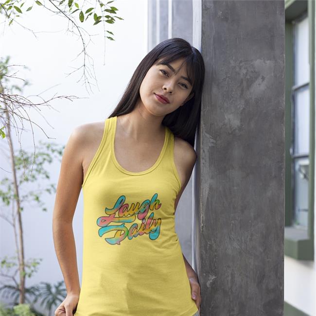 Jstu Colorful Laugh Daily Tank Top