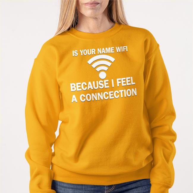 It Your Name Wifi Because I Feel A Conncection Tee Shirt