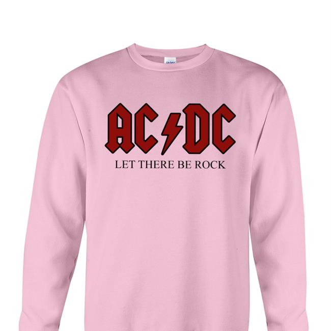 AC DC Let There Be Rock Offical Tee Shirt Athletic Heather Deadbutterflii