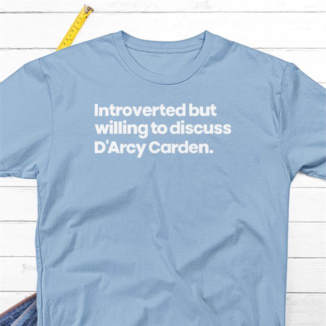 Slayluthor Introverted But Willing To Discuss D'arcy Carden Sweatshirt Black
