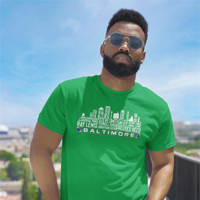 Baltimore Football Team All Time Legends Shirt Baltimore City