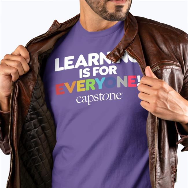 Original Capstone Learning Is For Everyone Capstone Shirt Purple