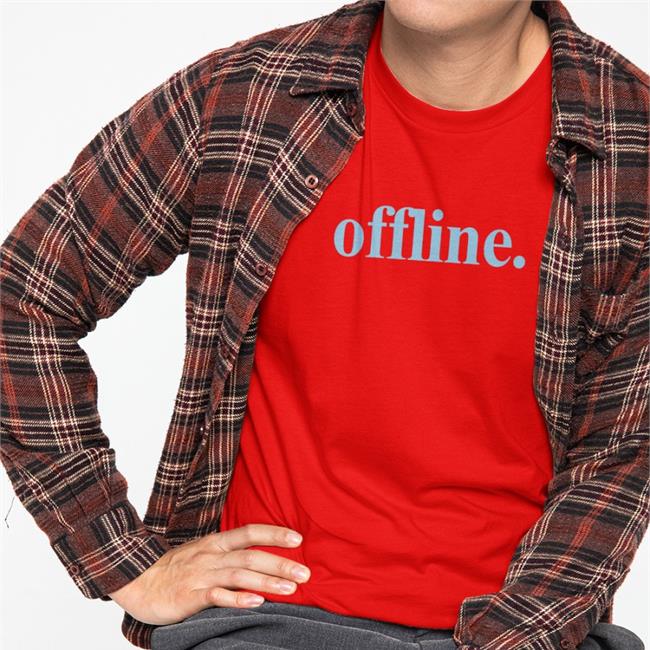 Washed Media Store Offline T Shirt David Ruff