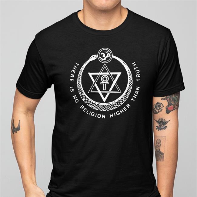 There Is No Religion Higher Than Truth T Shirt Black