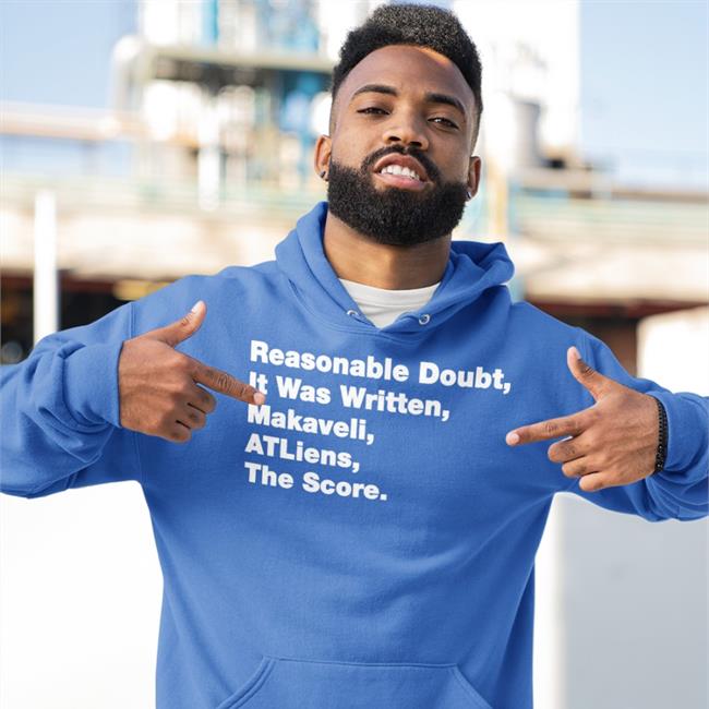 Black Reasonable Doubt It Was Written Makaveli Atliens The Score T Shirt Mathhoffa