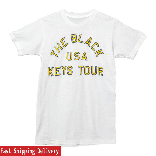 Official The Black Keys Merch Usa Keys Tour Hooded