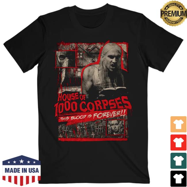 Official Rob Zombie Merch Shop This Blood Is Forever New Tee