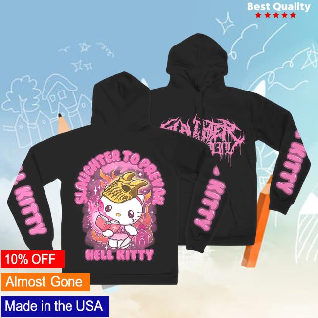 Official Slaughter To Prevail Metal Rising Merch Store Slaughter To Prevail - Hell Kitty Black Crew Risingmerch