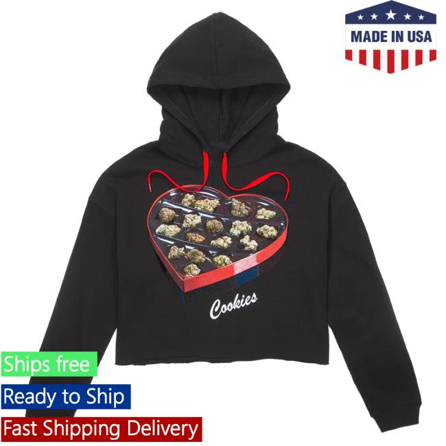 Official Cookies Clothing Merch Chocolate Box Crop Top Hoodie