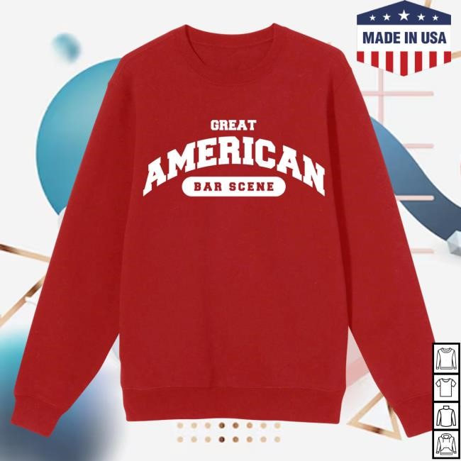 Official Zach Bryan Merch Store Bar Scene Crewneck Sweatshirt