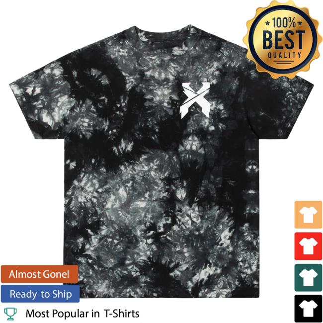 Official Excision Merch Onyx Tie Dye Shirt Black Tie-Dye
