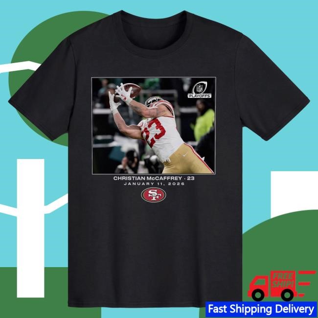 NFL Wild Card McCaffrey 49ers Tee for BT Fit Fans