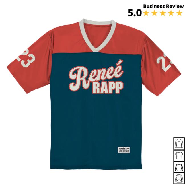 Renee Rapp Store Merch Angel Football Jersey T-Shirt - Renee Rapp Clothing Shop Official Apparel Renee Rapp