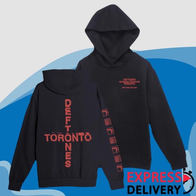 Official Deftones Merch Store toronto exclusive cross Hoodies