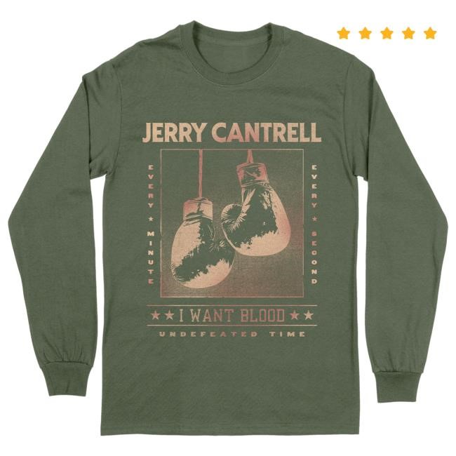 Jerry Cantrell - I WANT BLOOD Undefeated Time LS Tee