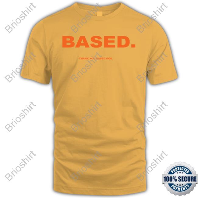 Basedworld Merch Yellow Based Thank You Based God Hoodie Lil B The Basedgod
