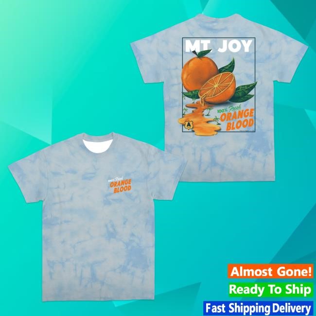 Official Mt Joy Merch Store Mt. Joy Orange Blood Tie Dye Shirt 2024 Mt Joy Apparel Clothing Shop MtJoy