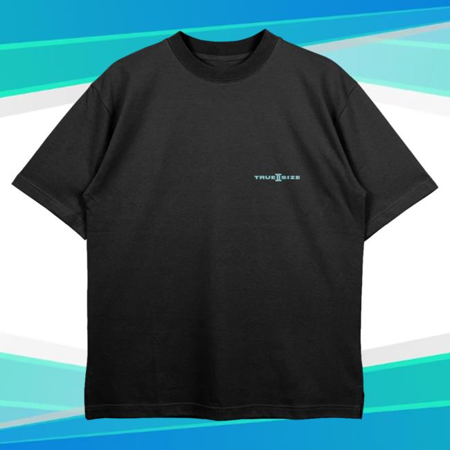 Official Yankeekicks True 2 Size Essential Shirt Black Turquoise