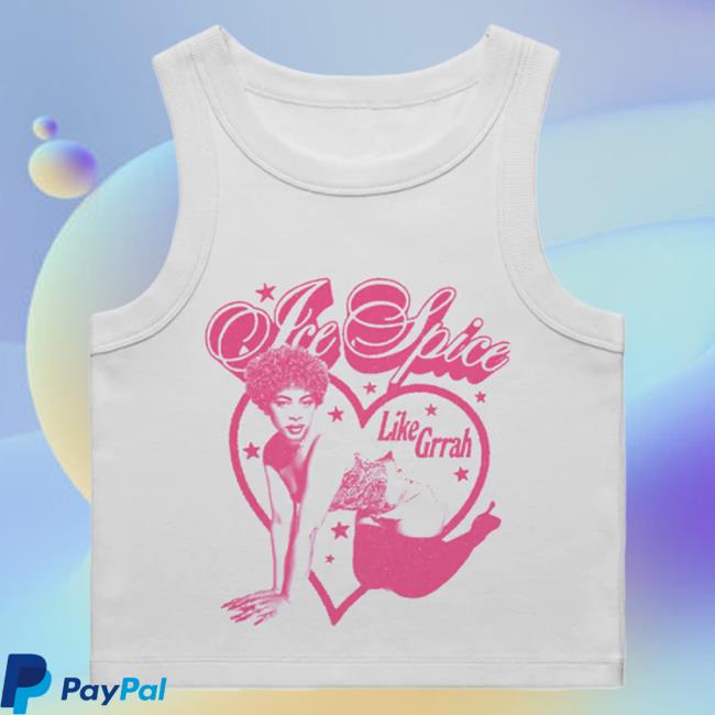 Official Ice Spice Music Clothing Merch Store Ice Spice Like Grrah Tank Top Shirts White IceSpice Shop