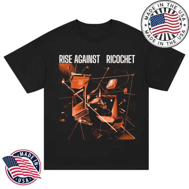 Official Rise Against Ricochet Album Cover Tee (Black)