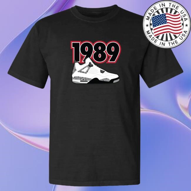 Since Apparel 89 White Cement Tee Vintage Black Heritage