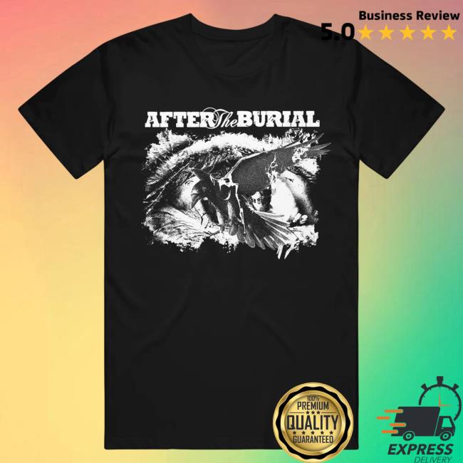 Official After The Burial Merch Raven Eye Black Tee Shirt